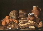 MELeNDEZ, Luis Still-Life with Oranges and Walnuts France oil painting artist